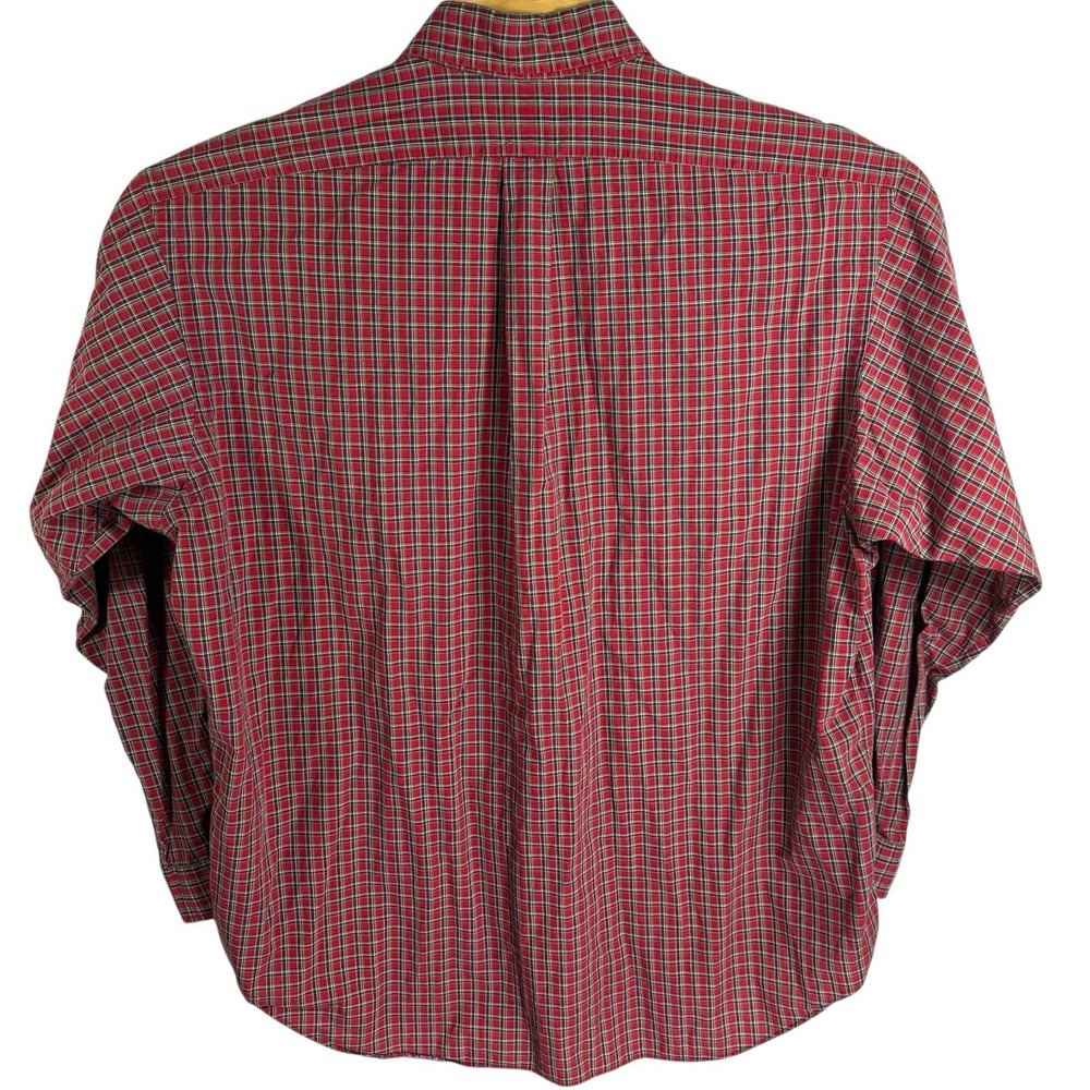 Ralph Lauren XL Men Blake Cotton Royal Stewart Tartan Plaid Long Sleeve Shirt - Picture 3 of 7